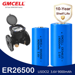 Custom 3.6V ER34615 <b>Battery</b> For Large-diameter Electromagnetic Water Meter <b>Batteries</b> <b>D</b> <b>Size</b> LiSOCl2 ER26500 C <b>Battery</b> - Product Image 1