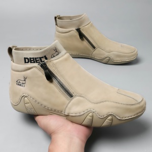 Botas de Hombre de Diseño de Lujo, Estilo Retro, Superventas Transfronterizas, de Cuero Genuino, <span class=keywords><strong>Tallas</strong></span> Grandes, de Caña Alta, Resistentes a la Abrasión - Product Image 2