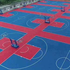 Revêtement de sol sportif polyvalent portable pour pickleball et handball Installation facile PP Interlocking Court avec lignes - Product Image 6