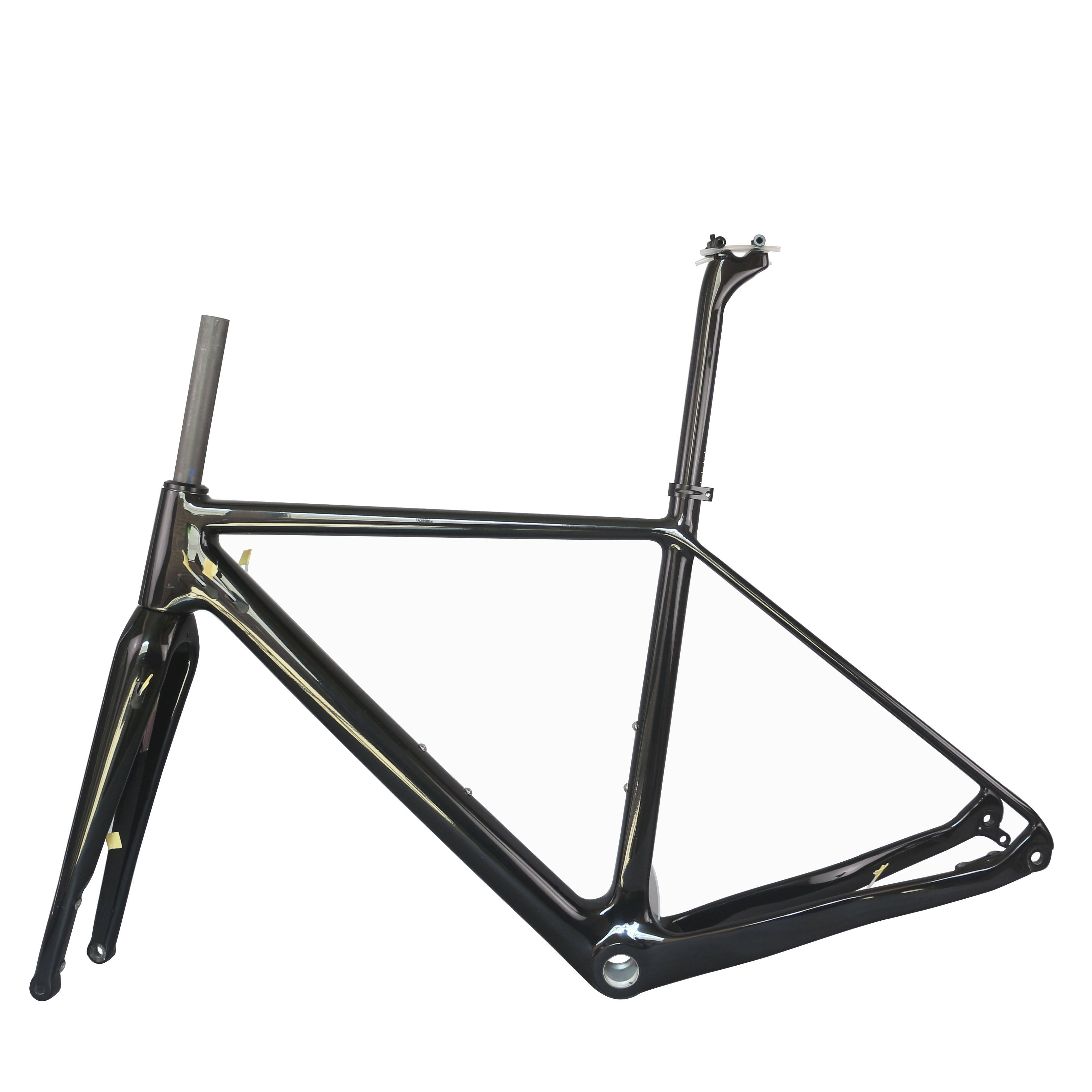 Seraph Black Glossy Carbon Fiber T700 49/52/54/56/58cm with 100*12mm Fork  Carbon Gravel Bike Frame GR029