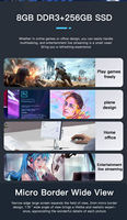 ALL in ONE PC 23.8 Inch 30inch Desktop Computer 4-12th Gen Intel Core I3 I5 I7 I9 Full Set Gaming Business PC With CPU