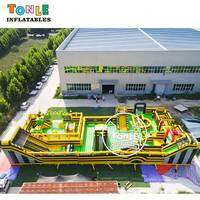 Parcours d'obstacles gonflable commercial Tonle pour jeux extérieurs personnalisés, idéal pour la location de jeux de fête