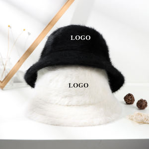 <span class=keywords><strong>2025</strong></span> Mùa Đông Màu Rắn Xô Mũ Ấm Thêu Angora Cá Tính In Rộng Brim Thỏ Tóc Ngư Dân Mũ Cho Người Lớn - Product Image 3