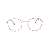Lunettes de vue pour femmes, monture intégrale solide, monture en métal fine de qualité supérieure, pliables, résistantes aux chocs, verres en PC, pour tous les jours, mode décontractée, adultes