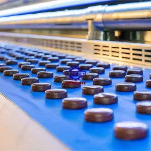 Máquina de recubrimiento de chocolate completamente automática con túnel de enfriamiento para barra de chocolate