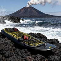 Planche de surf électrique en fibre de carbone, batterie 72V, accessoires, étanche, haute résistance, étui en bois portable, unisexe, sports nautiques