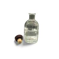 Bouteille en verre diffuseur vide transparente avec étiquette personnalisée 100 ml 250 ml 500 ml Bouteilles en verre octogonales vides