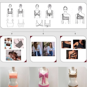 Bikini Brasileño de Dos Piezas con Logotipo Personalizado OEM, Traje de Baño Triangular con Tirantes, Traje de Baño de Mujer con Tanga, Estampado y Push-Up - Product Image 6