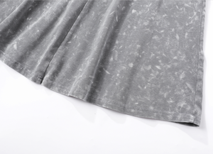 Falda larga de mezclilla de alta calidad para mujer, estilo A-line, lavado efecto nieve, informal, personalizada, anti-bolitas y antiencogimiento, para primavera y otoño. - Product Image 3