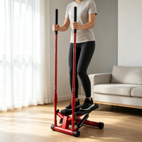 Vente flash - Équipement de gym à domicile Jinyuan - Mini stepper avec corde et main courante - 40x34x122cm - Fabriqué en acier ABS durable - Modèle JY-8209B