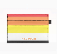 LGBTQIA Rainbow Super Slim Doppelseitig bedruckter Kartenhalter, tragbarer Kreditkartenhalter aus PU-Leder für Männer und Frauen