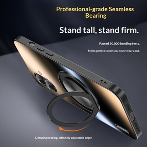 Funda Protectora Magnética Anti-Caídas para 17 Pro, Diseño Creativo Ultrafino, Ecológica, Dorado Brillante Mate, Protección 360° - Product Image 4