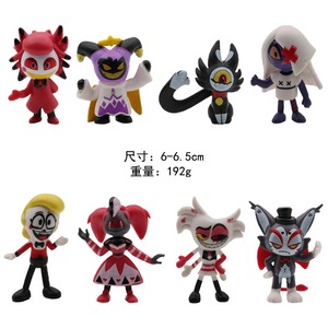 Set de 8 Figuras de Anime de Hazbin Hotel, Juguete de Peluche de Hell Boss, Alastor, Charlie, Vaggie, Angel, Figura de Acción de Anime de Hazbin Hotel - Product Image 6