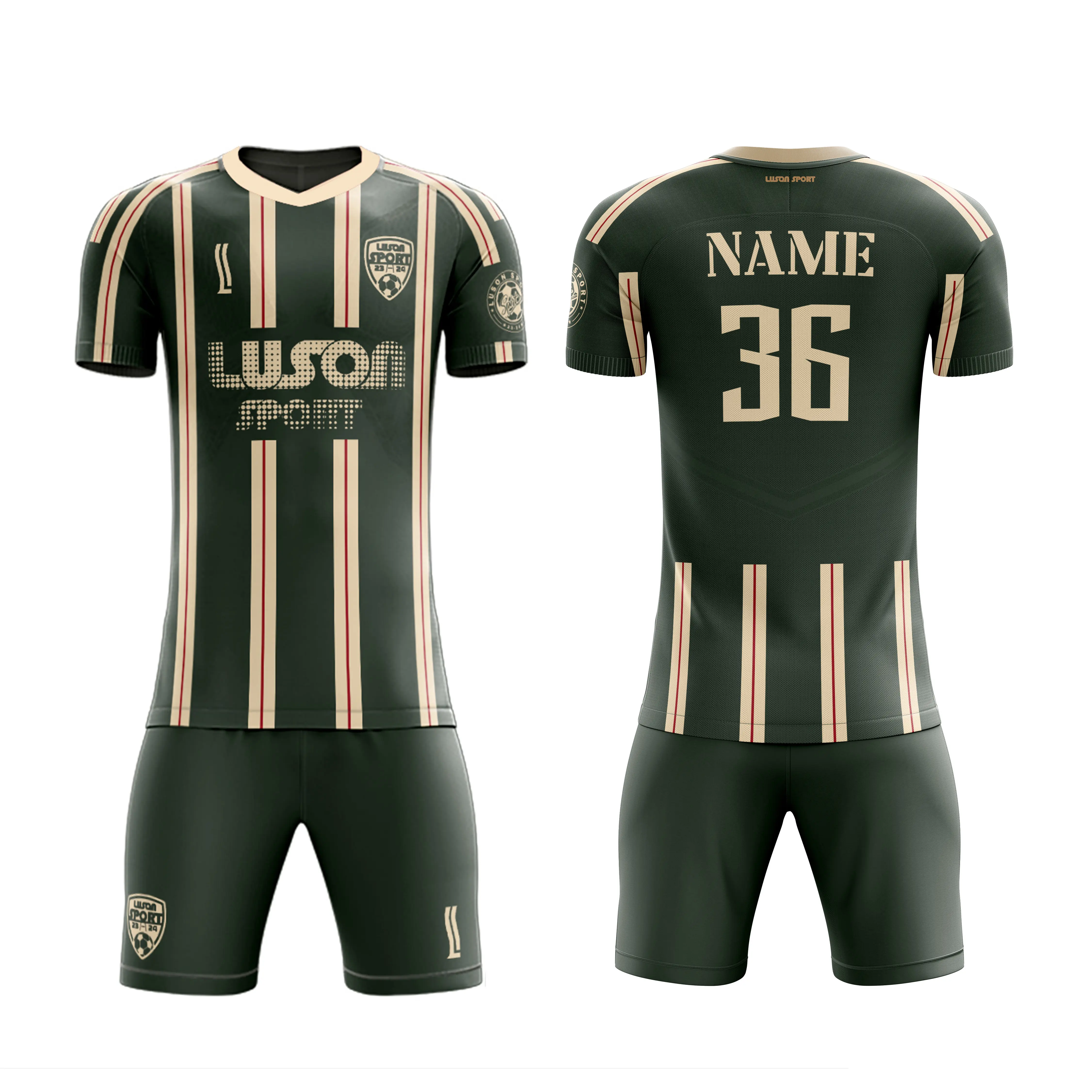 Luson Custom Fußball trikot und Sportswear Club Team Fußball-Kits Original Günstige Preis Sublimation Fußball uniform