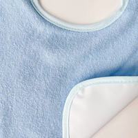 Vente en gros de bandana en coton doux et réutilisable imperméable pour bébé bavoirs en tissu éponge Chine Lot de 5 crochets et boucles de soutien teints en tissu uni