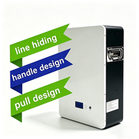 Batterie à décharge profonde certifiée CE 51,2 V 100 Ah 5 kWh LiFePO4, batteries lithium murales, système d'énergie solaire