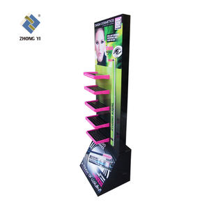 Rak Display kertas ritel kustom promosi gratis berdiri Lantai berdiri bergelombang tampilan karton Pop - Product Image 2