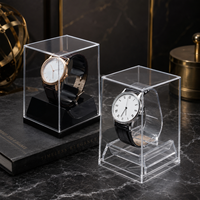 Boîtes de rangement pour montres en acrylique durables, personnalisées en usine, modernes et stables, pour présentoirs de comptoir de vente au détail et d'exposition