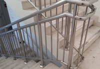 Rampe d'escalier et de balcon en acier inoxydable SS 304 316