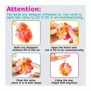 Special Edition <b>Push</b> <b>Light</b> up Fidget Stress Relief Toys Oyuncak Party Favors Customizable Pop Fidget Sensory Gifts for All Ages - Product Image 2