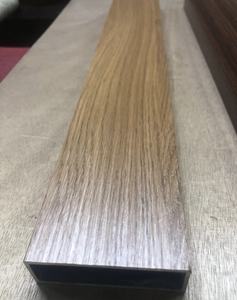 アルミ製直送中空長方形パイプスクエアボックス焼き6063 15mm木目装飾アルミチューブ建設用 - Product Image 5