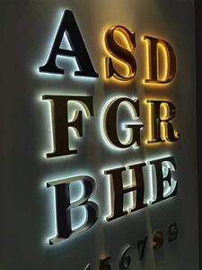 Utdoor-cartel de acrílico retroiluminado para coche, cartel de metal impermeable con logotipo publicitario, 3D. - Product Image 6