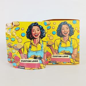 Bolsa con cierre personalizada impresa para almacenamiento de alimentos, bolsas de mylar con caja de exhibición, a prueba de olores, con acabado brillante láser, bolsa de embalaje. - Product Image 4