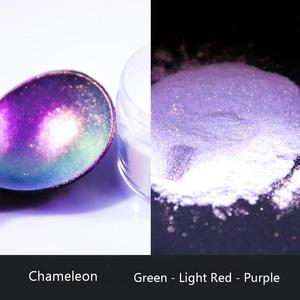 Pigment optique effet miroir caméléon, poudre chromée multichrome <span class=keywords><strong>à</strong></span> changement de couleur pour nail art, peinture automobile, décoration en résine époxy - Product Image 1