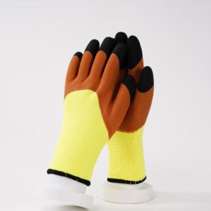 Linh Hoạt 50G Dùng Một Lần Làm Việc Găng Tay Polyester Bông Lót Bảo Vệ Bọt Kết Thúc Dot Mô Hình Spandex Lớp Phủ Cao Su Mẫu Miễn Phí - Product Image 6