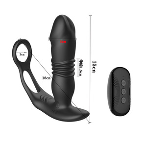 Vibratore Massaggiatore Prostatico Telecomandato, Plug Anale Vibrante, Giocattoli per Adulti, Massaggiatore Prostatico con Funzione di Spinta, Sex Toys per Uomini - Product Image 4