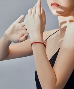 JKC Hot Sale 925 <strong>Sterling</strong> Pure <strong>Silver</strong> S925 <strong>Women</strong> and Men Jewelry Charms DIY Lucky Good Luck Chinese Red Leather <strong>Bracelet</strong> - Product Image 6