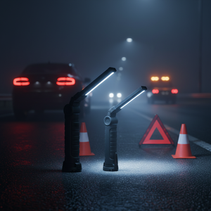 Luz de Trabajo Multifuncional COB con Imán para Automóvil, Luz de Advertencia LED Roja, Linterna Potente con Protección Contra Sobrecargas - Product Image 6