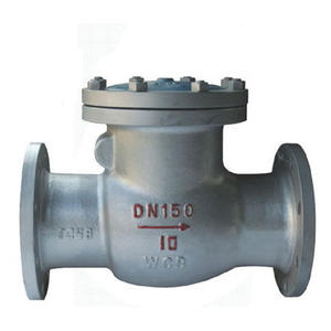 Valvola di controllo dell'oscillazione della flangia del ferro duttile o dell'acciaio inossidabile H44W ANSI GB Standard resistente dimensione manuale della porta dell'acqua 1/2 "-12" - Product Image 3