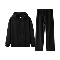 Ensemble sweat à capuche et pantalon de survêtement pour homme, de haute qualité, surdimensionné, épais, imprimé, pour l'hiver, avec logo personnalisé