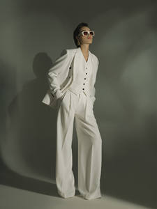 Pantalons pour femmes Pantalons Kalila Style minimaliste Chiffons pour femmes Classique Haute couture Dames Ensembles pour femmes Service ODM - Product Image 4