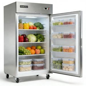 Stainless Steel Restaurant Refrigerator Commercial Kitchen Freezer Hotel <b>Fridge</b> Upright Deep Chiller European-Style - Product Image 4