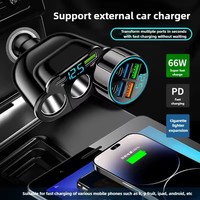 Autolader 5-poorts 336W sigarettenaanstekeradapter PD USB 66W supersnel opladen telefoonlader stopcontact 12-24V universeel