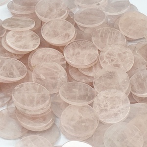 Stenen ronde schijfjes, losse edelsteen kralen, platte schijfjes, sieradenstenen voor het maken van oorbellen, op maat gemaakte edelsteenkralen - Product Image 6