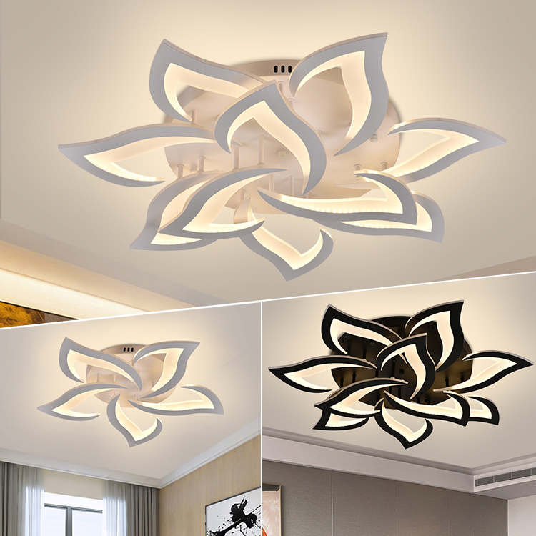 HUIQI Wholesale Price Pop Flower Decoration Smart Lighting Flush Mounted Fancy Lamp Home 234W Led Ceiling Light · image 2