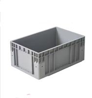 Caisse en plastique à fond grillagé UGET avec matériau épaissi pour le stockage en entrepôt intelligent, solution de stockage de caisses verticales pour la logistique