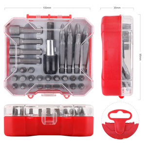 34 Pc Screwdriver Bit Set 50 Mm Cross Phillips Hex Interchangeable Bits For Diy Repair <b>Tools</b> - Product Image 3