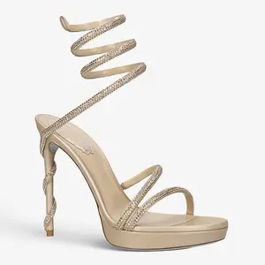 Sh11417a altın gümüş renk kulübü topuklu ayakkabı kadın kalite gelin ayakkabıları düğün için