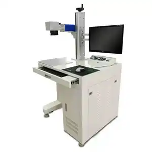 Cabinet Desktop Laser 20w 30w 50 Watt Fiber Laser Marking Machine With Computer