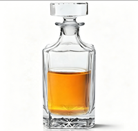 Ensemble de carafe à whisky en cristal rétro classique personnalisé, boîte en bois, ensemble de verres à whisky, coffret cadeau