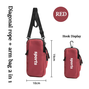 Brassière de sport personnalisée pour téléphone, sac de poignet en néoprène imperméable, sac de bras pour la course à pied, fitness en plein air, compatible avec le jogging, style tendance - Product Image 4