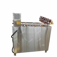 Machine à laver la canne à sucre, brosse de nettoyage pour canne à sucre, machine à laver les fruits et légumes (gingembre, manioc, pommes de terre)