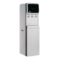 Distributeur d'eau réfrigérée à osmose inverse électrique, colonne, 500W, 3 voies, pour usage commercial et hôtelier