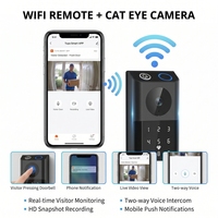 2026 Tuya WiFi Smart Lock-deurgrendel Digitale biometrische vingerafdruk HD Kijkgaatje Camera Keyless Entry Home Security voor appartement