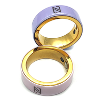 Anneaux intelligents NFC miniatures personnalisables, étanches, en PVC et céramique, avec puces Ntag213 et Ntag215, suivi de la santé et du sommeil