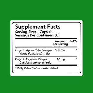 Capsules de vinaigre de cidre de pomme les plus vendues avec du vinaigre de cidre de pomme biologique, contribue à contrôler et à maintenir un taux de sucre sanguin sain - Product Image 2